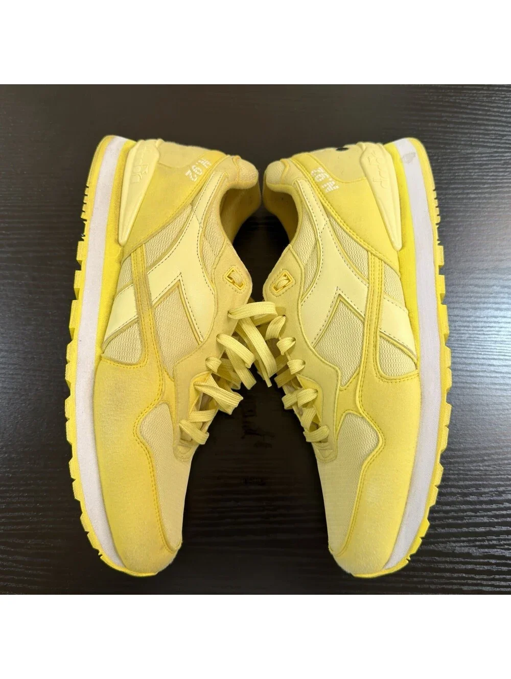 Size 10.5 US Men’s Diadora N92 Men's Sneakers In Pale Yellow